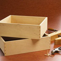 Wooden Box and Tools